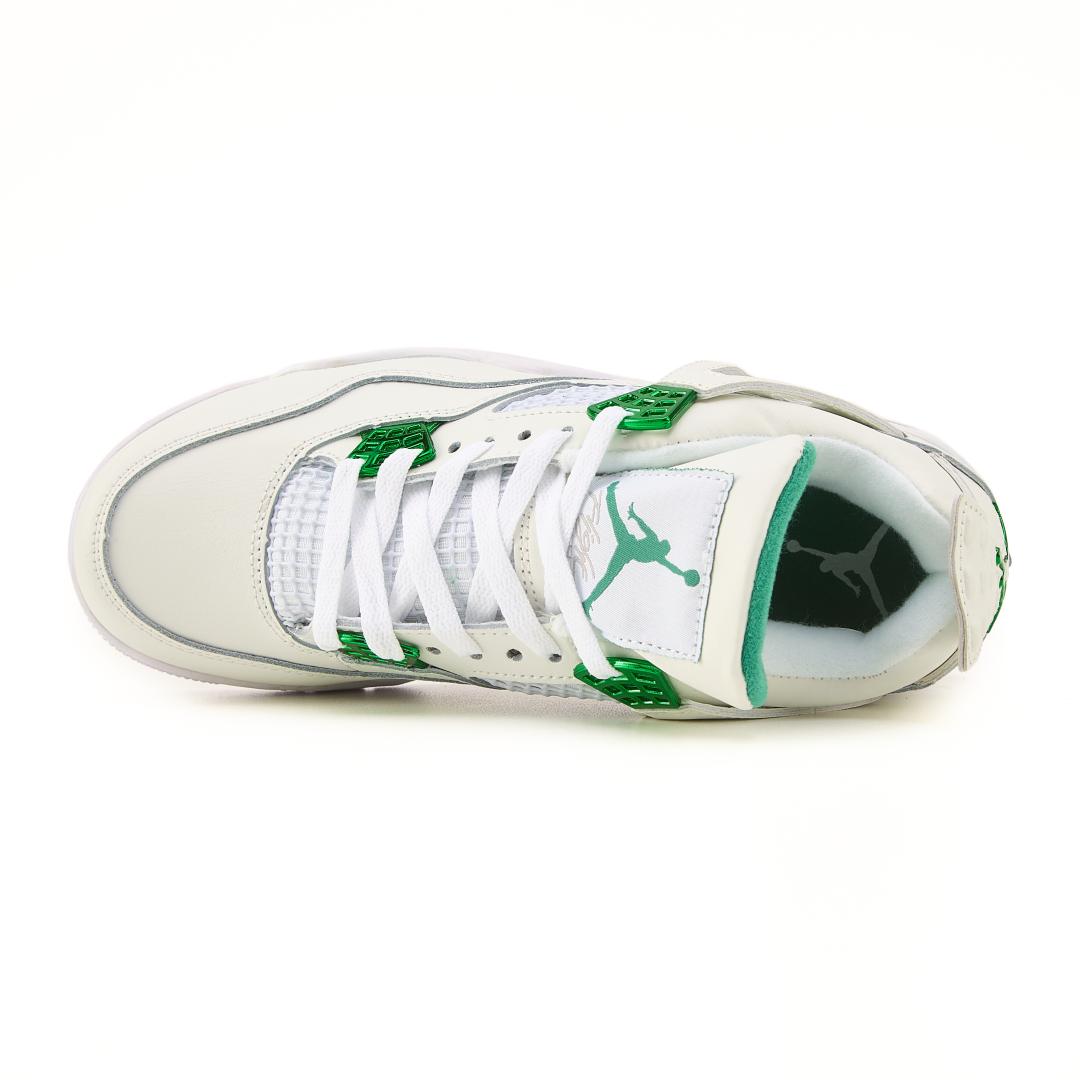 Nike Air Jordan Retro 4 White Green v2