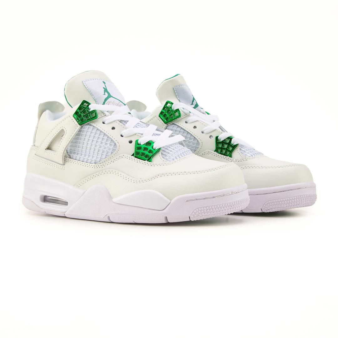 Nike Air Jordan Retro 4 White Green v2