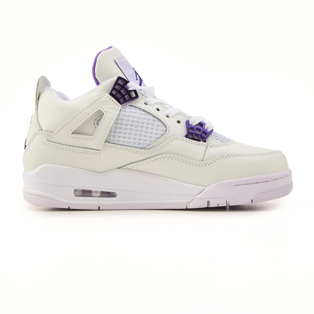 Nike Air Jordan Retro 4 White Purple