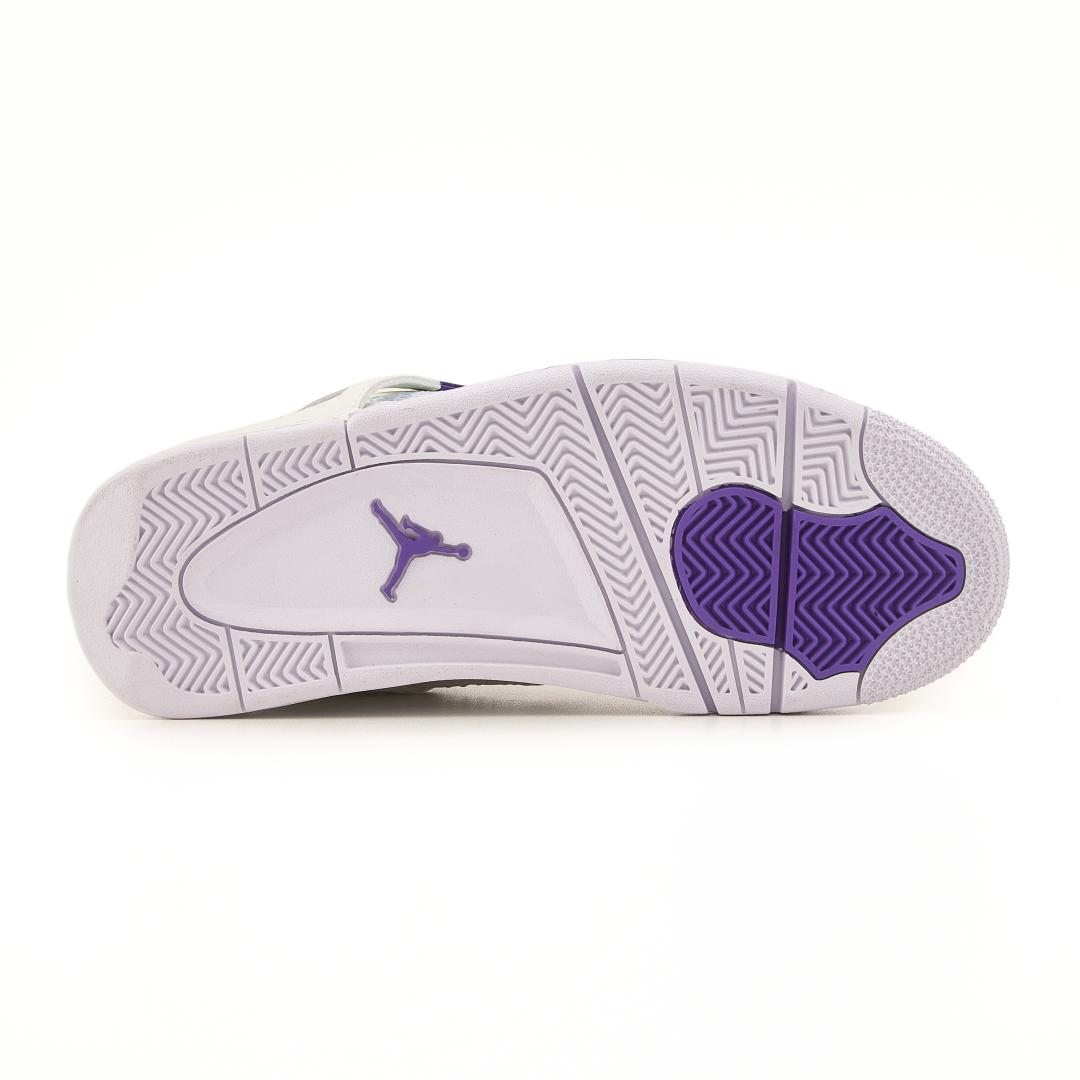 Nike Air Jordan Retro 4 White Purple