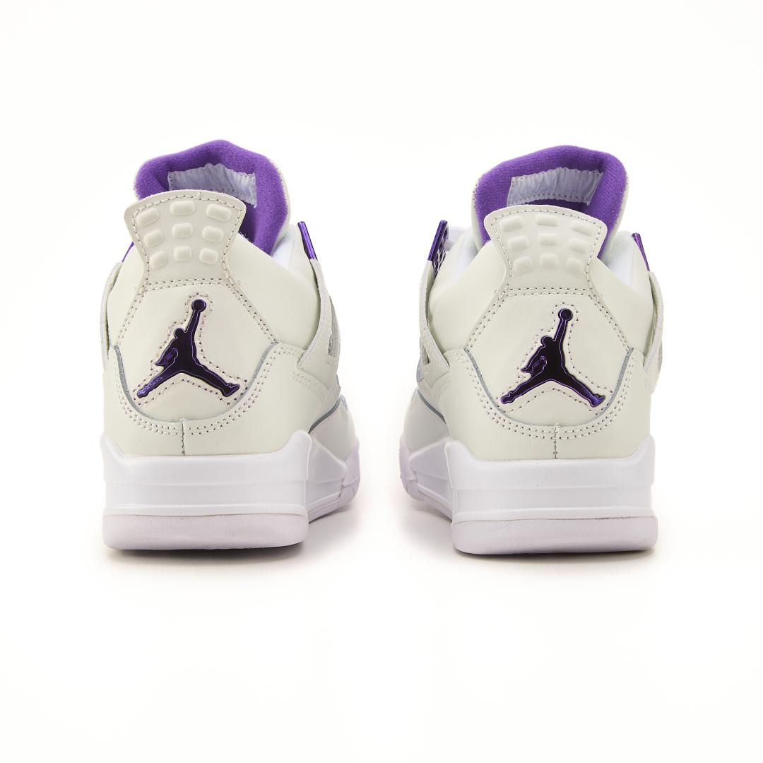 Nike Air Jordan Retro 4 White Purple