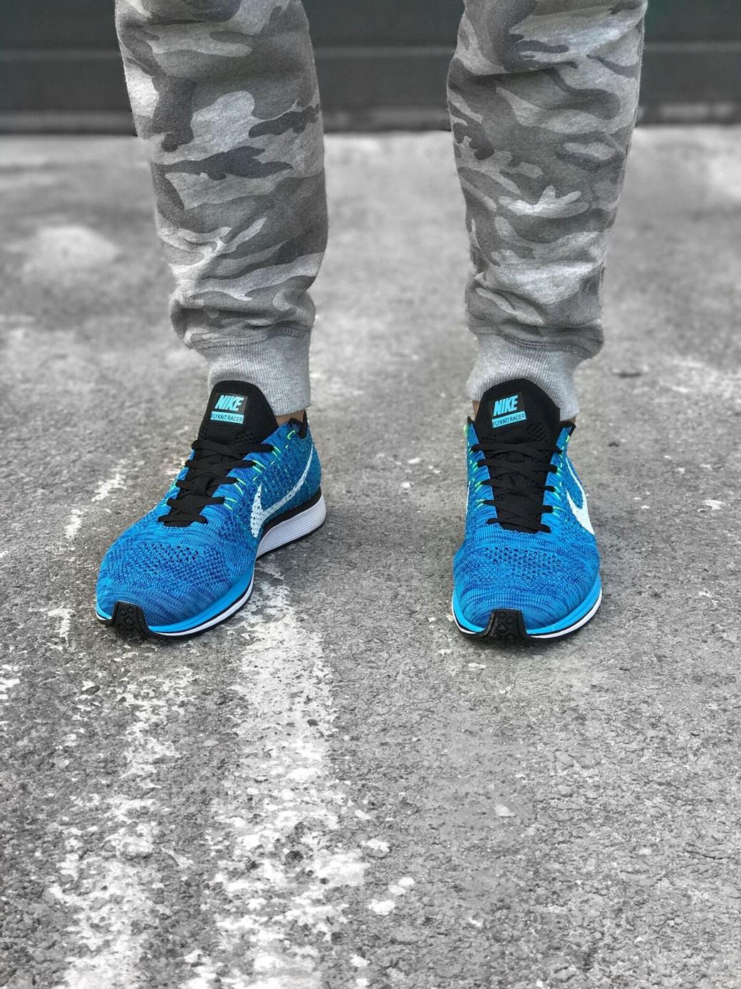 Nike Flyknit Racer Chlorine Blue