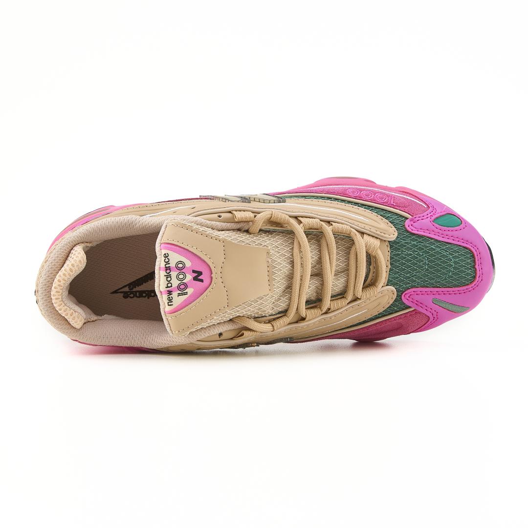 New Balance 1000 Tan Pink Green