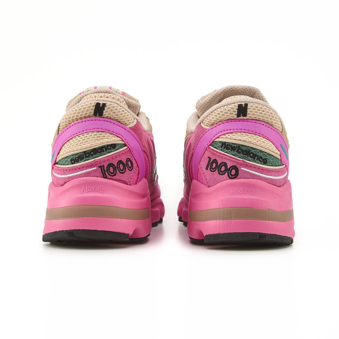 New Balance 1000 Tan Pink Green