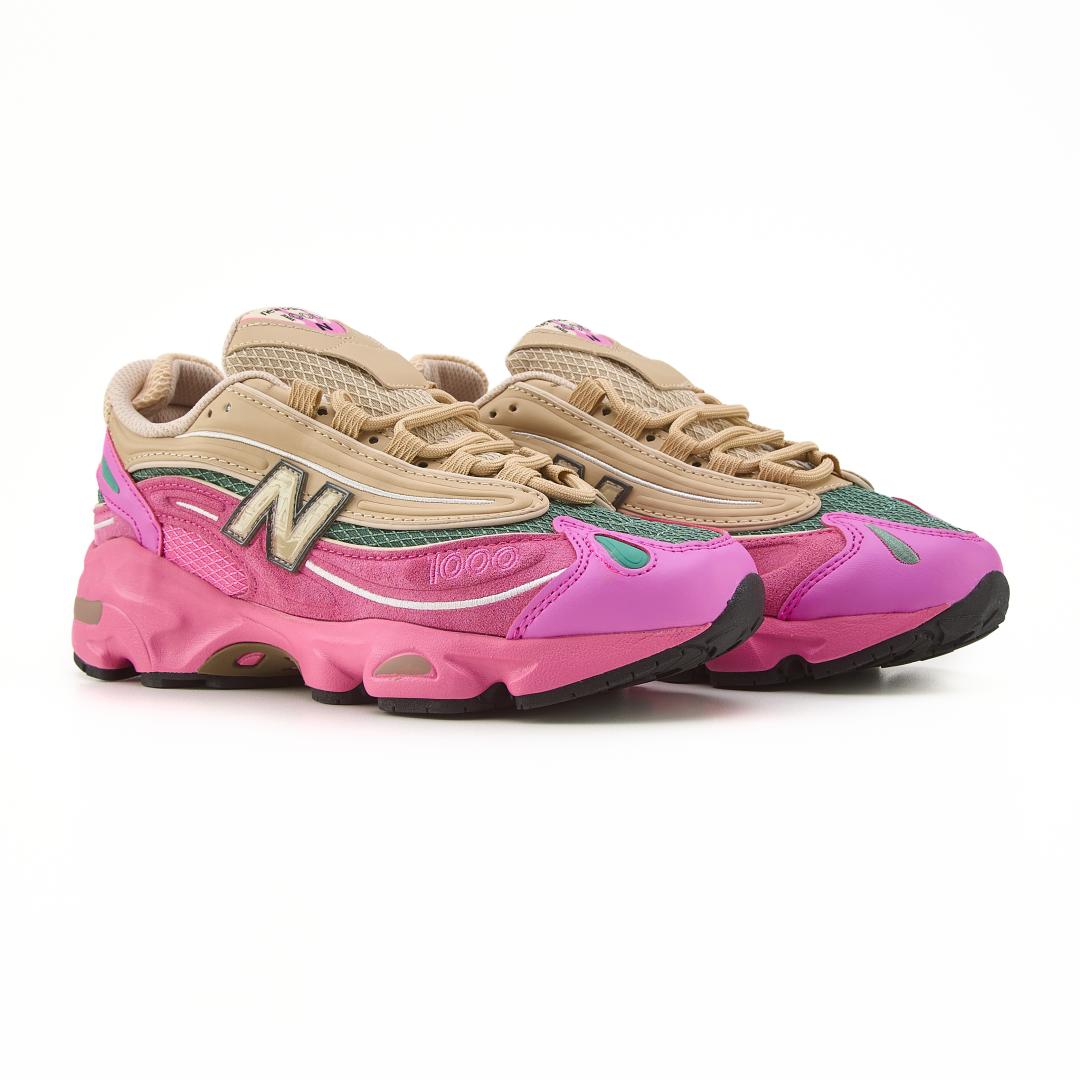 New Balance 1000 Tan Pink Green