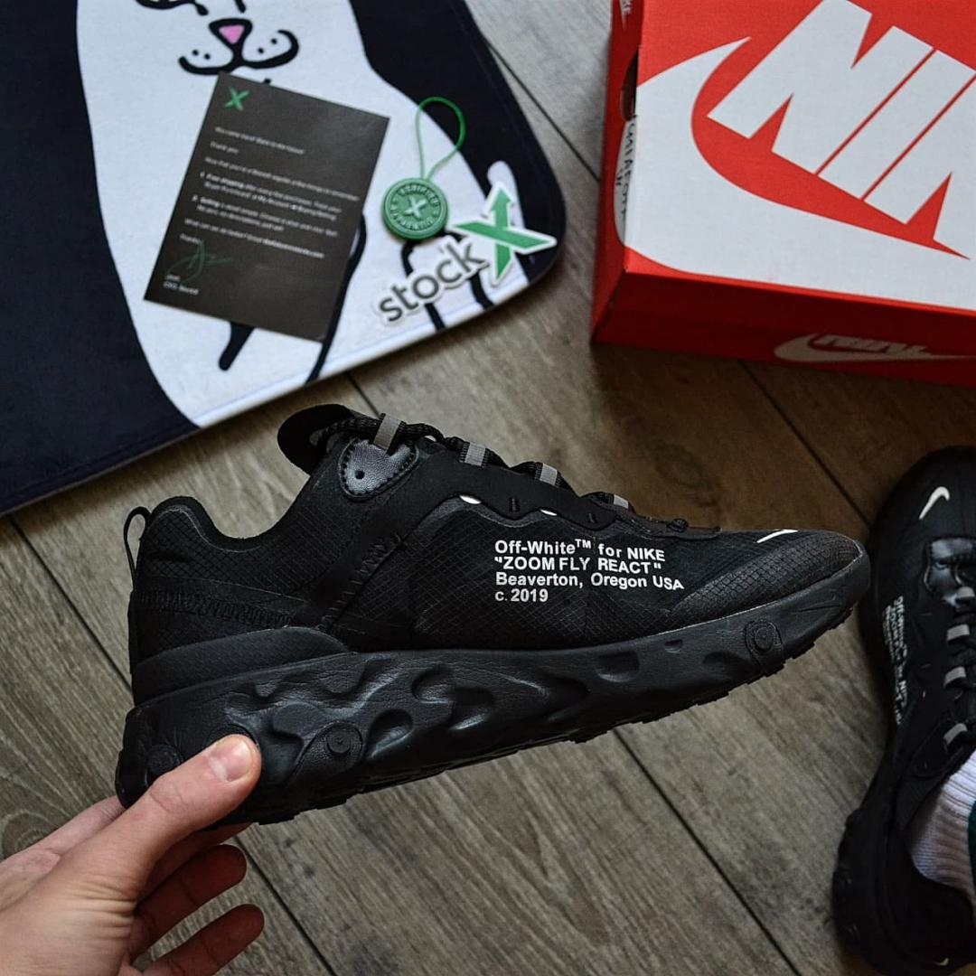 Nike React Element Off-White 'Black'