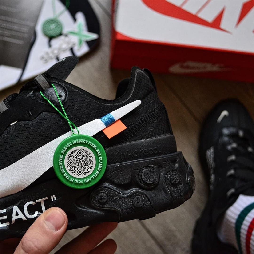 Nike React Element Off-White 'Black'