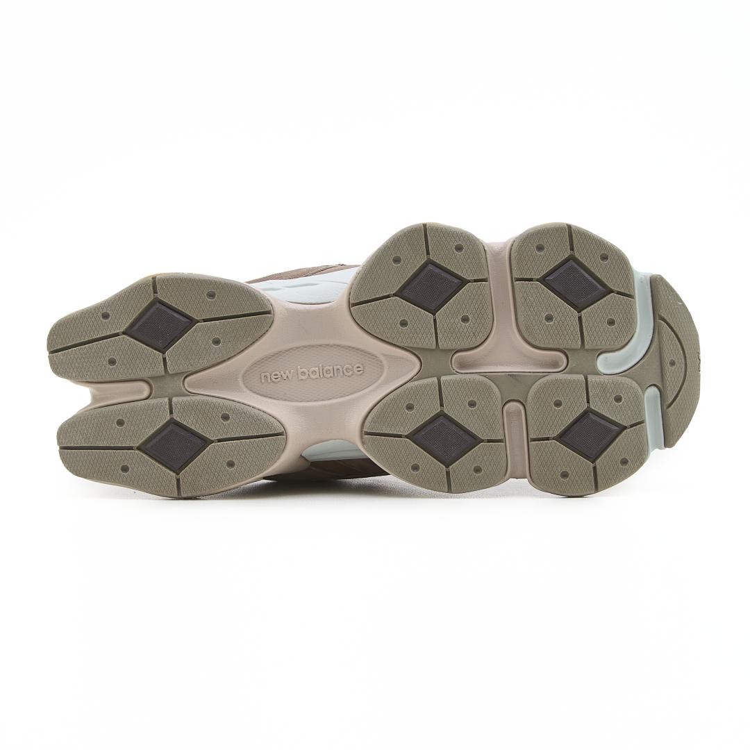 New Balance 9060 Brown Beige Logo