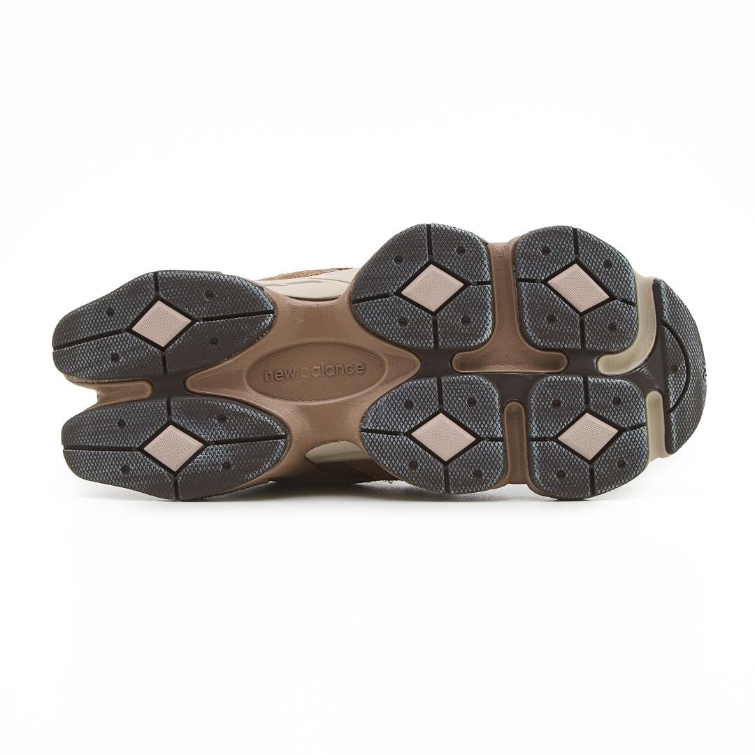 New Balance 9060 Beige Brown Logo