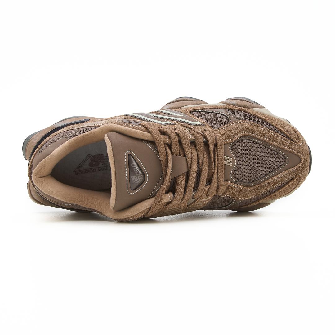 New Balance 9060 Beige Brown Logo
