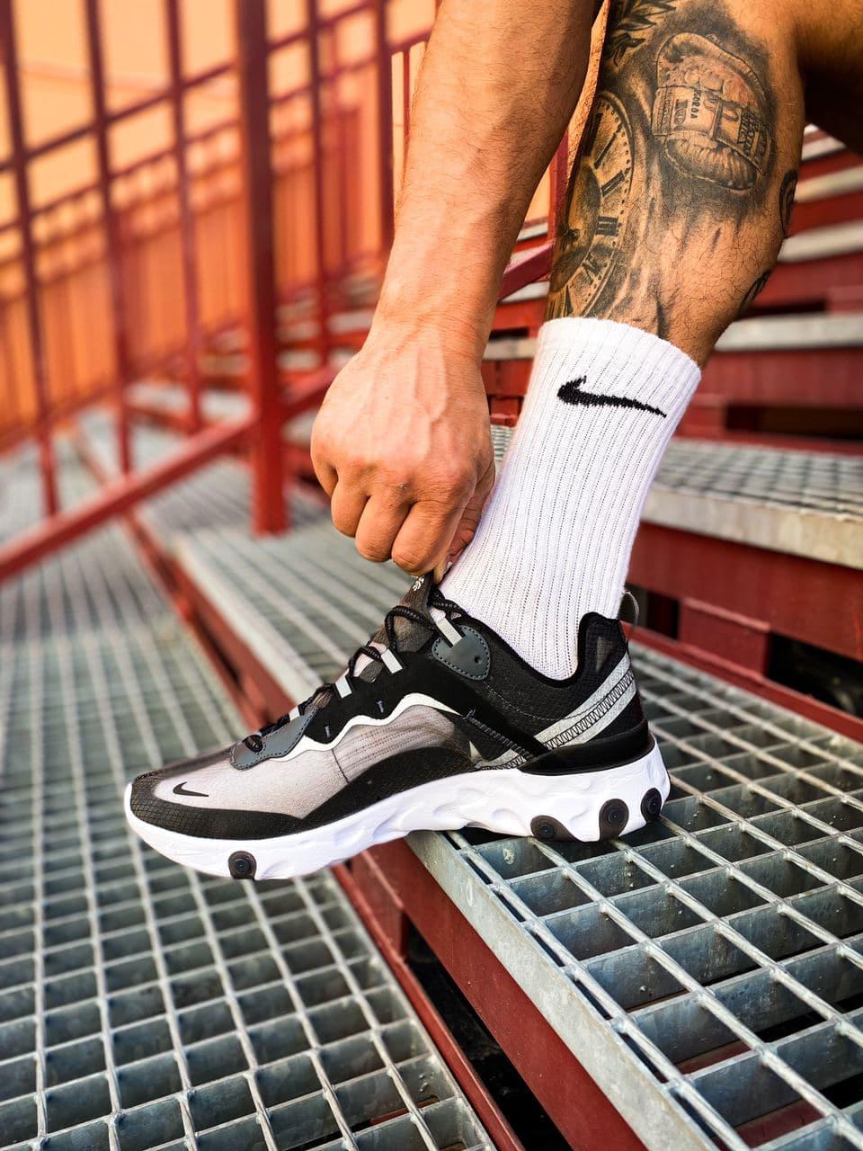 Nike React Element 55 Black White