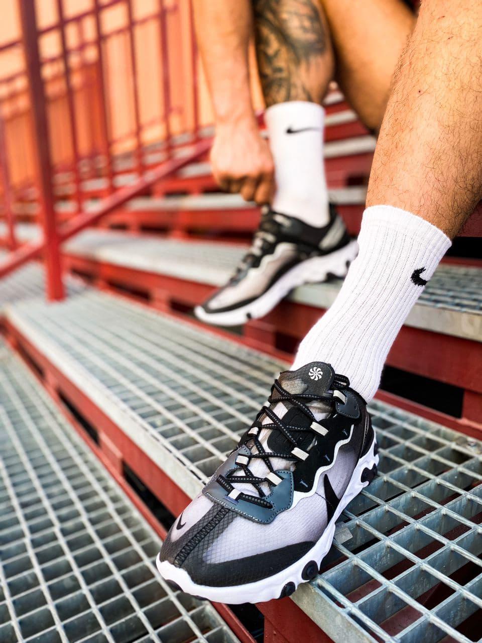 Nike React Element 55 Black White