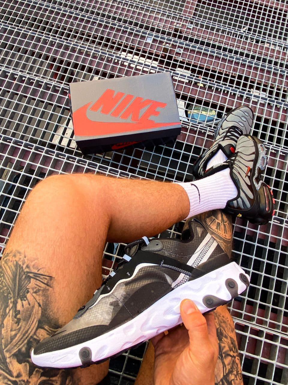 Nike React Element 55 Black White