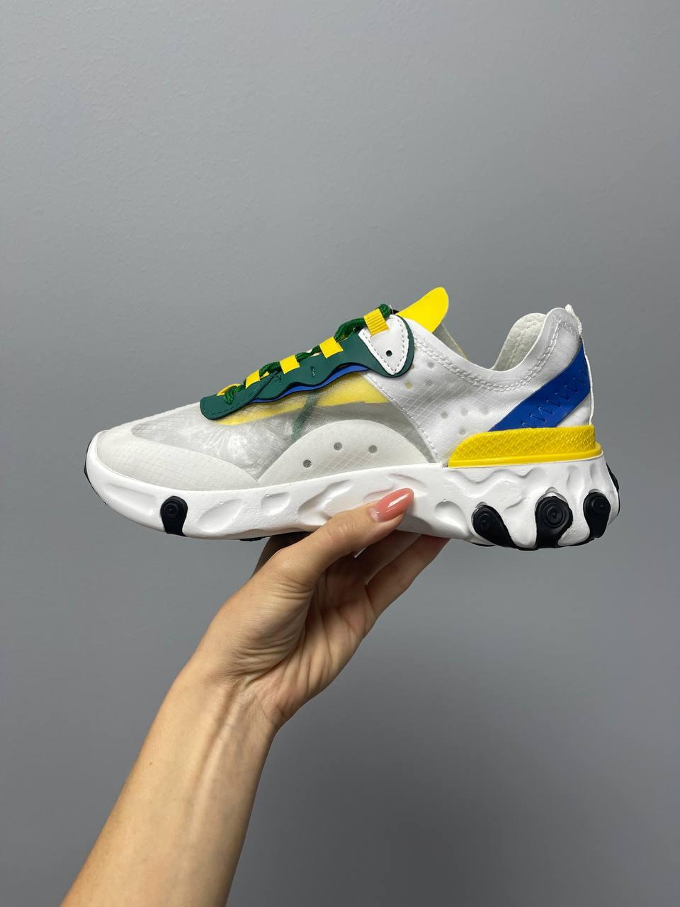 Nike React Element 87 Yellow Blue Red