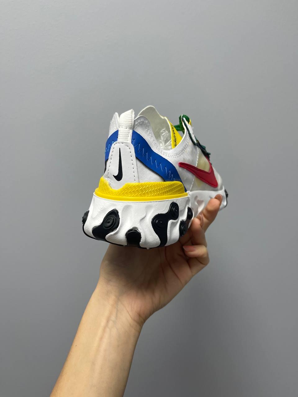 Nike React Element 87 Yellow Blue Red