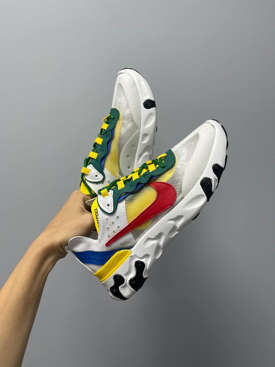 Nike React Element 87 Yellow Blue Red