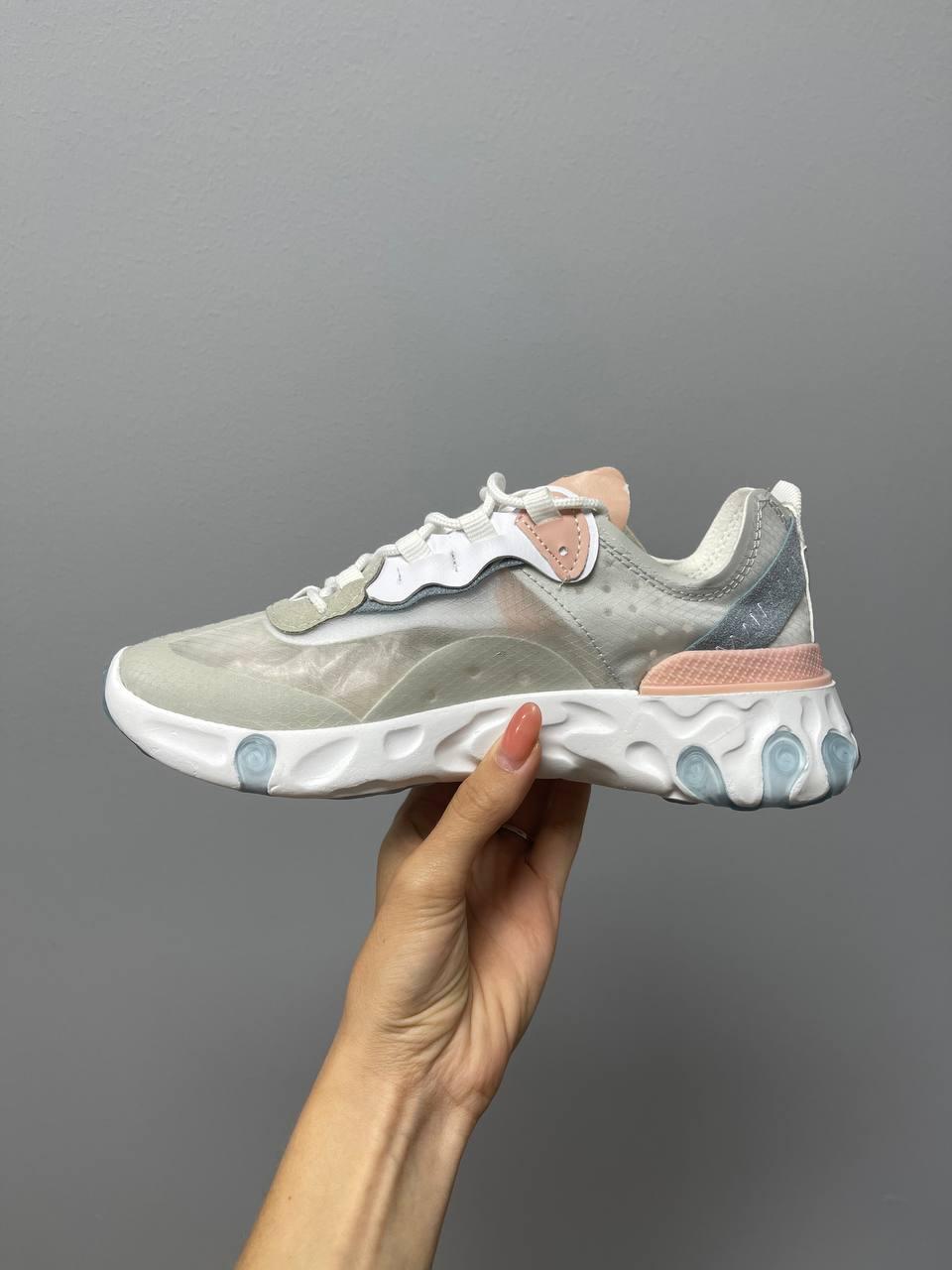 Nike React Element Grey Pink