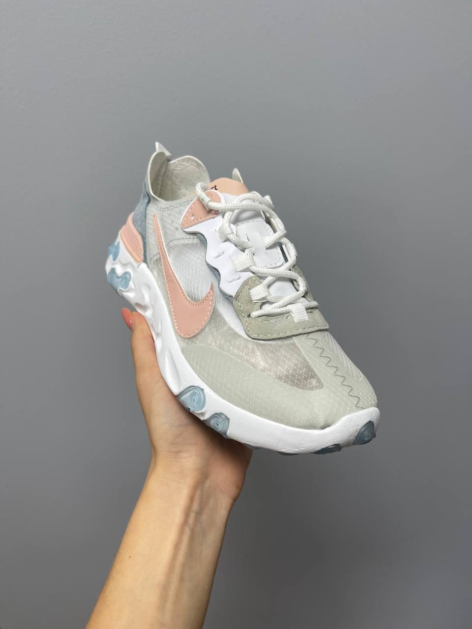 Nike React Element Grey Pink