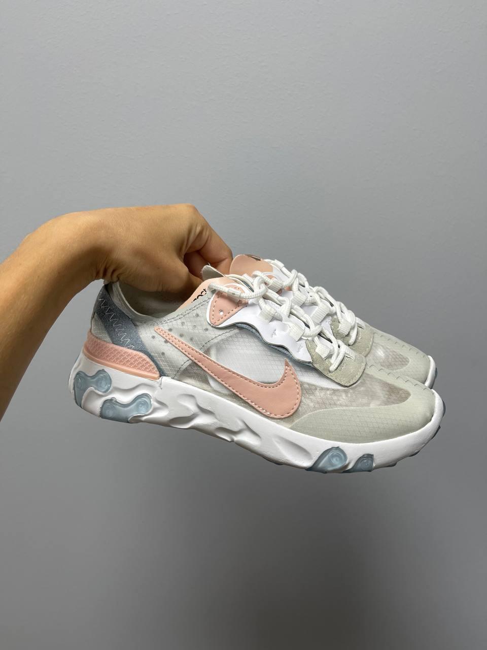 Nike React Element Grey Pink