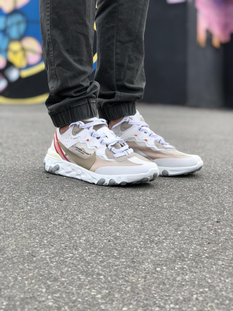 Nike React White Red