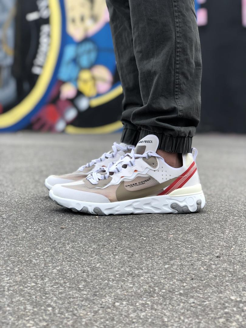 Nike React White Red