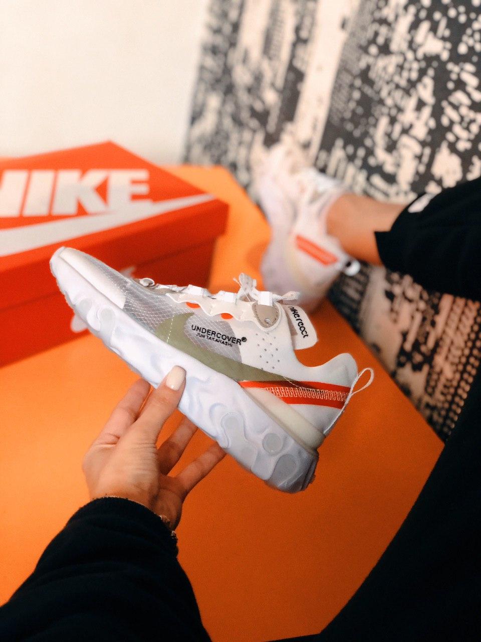 Nike React White Red
