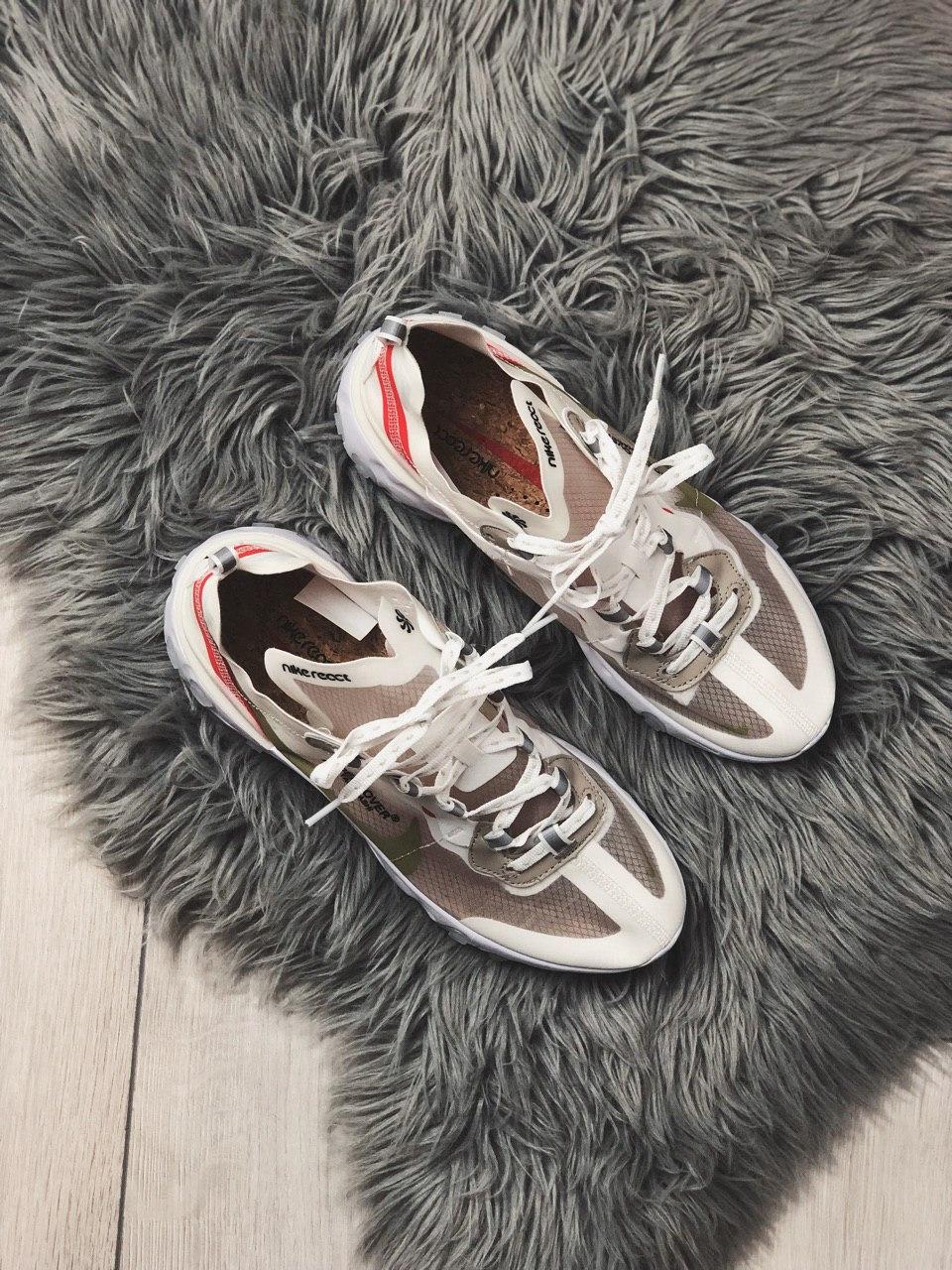Nike React White Red