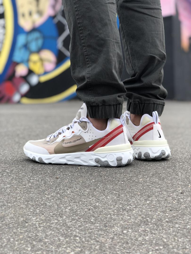 Nike React White Red