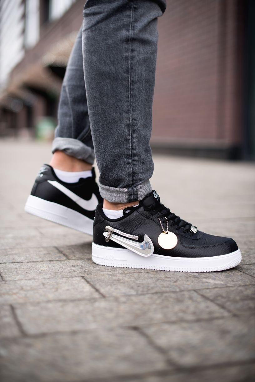 Nike Air Force 1 Black White 7