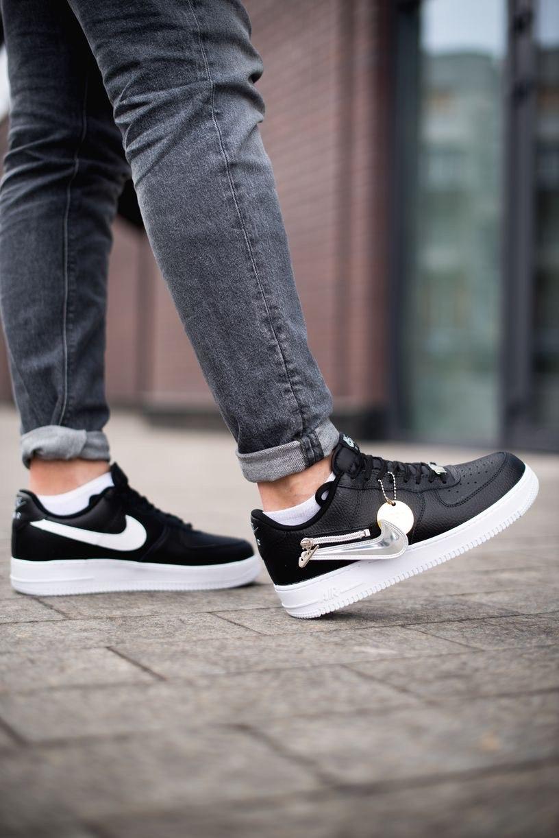 Nike Air Force 1 Black White 7