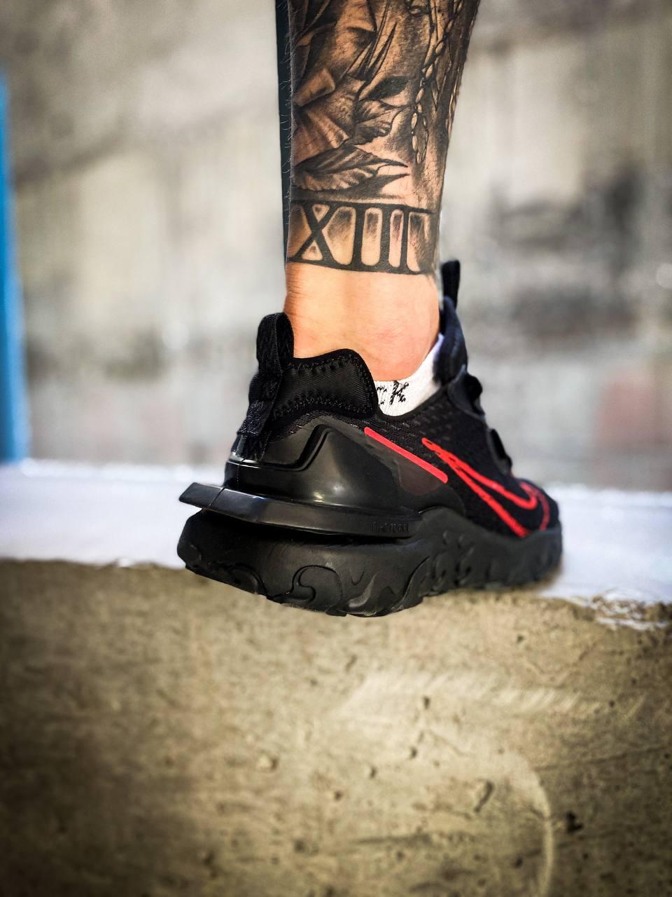 Nike React Vision Black Red