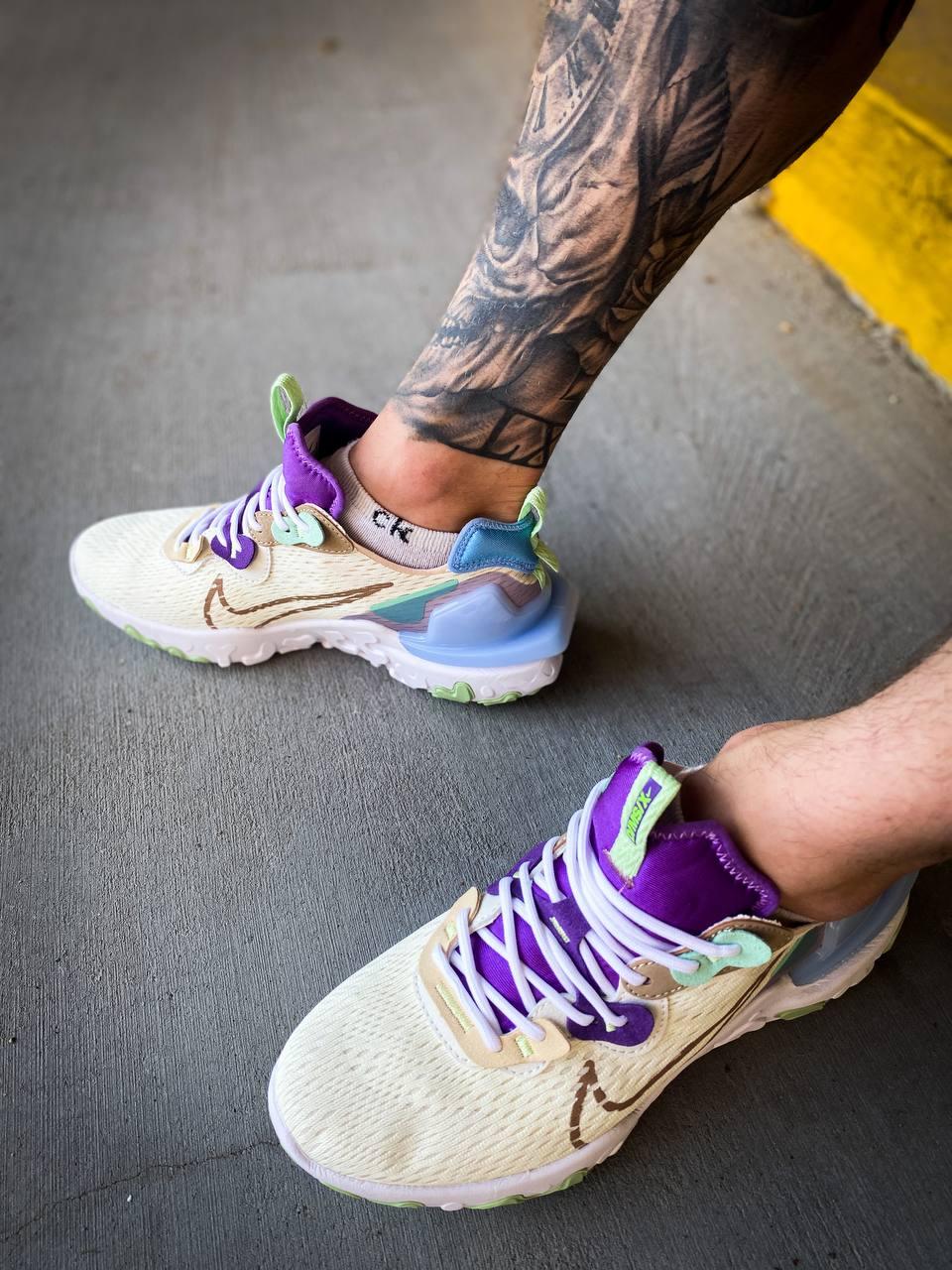 Nike React Vision Beige Blue