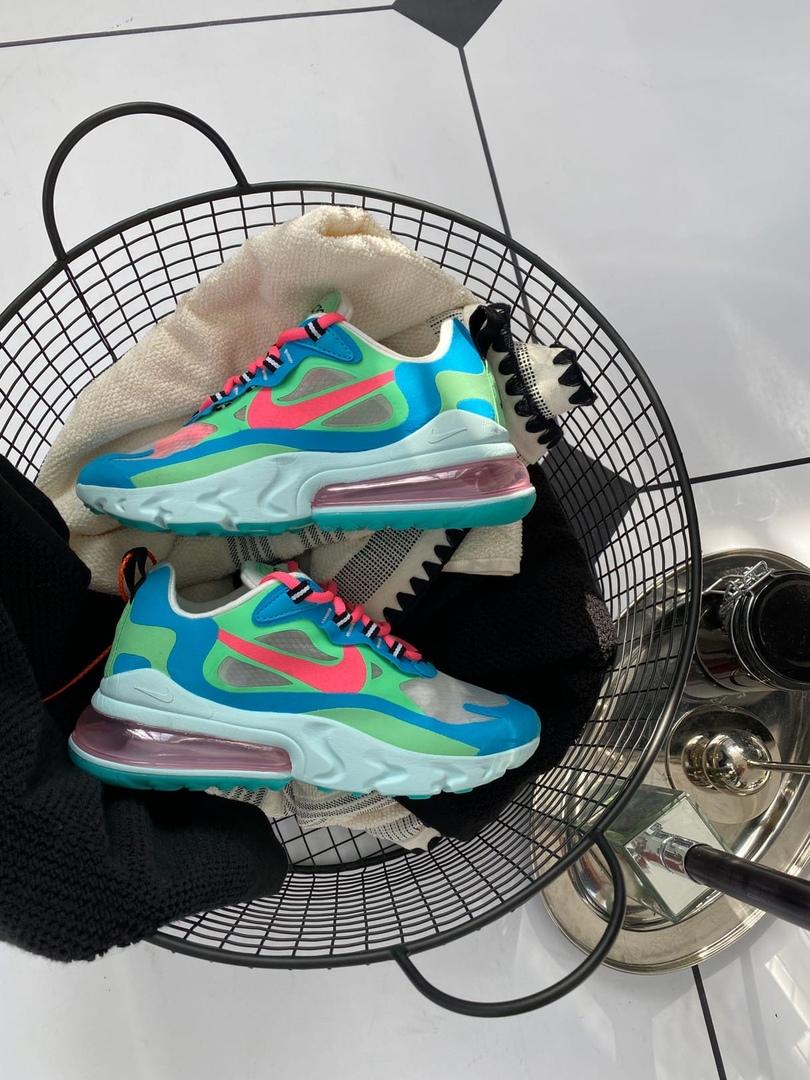 Nike React Blue Green Pink