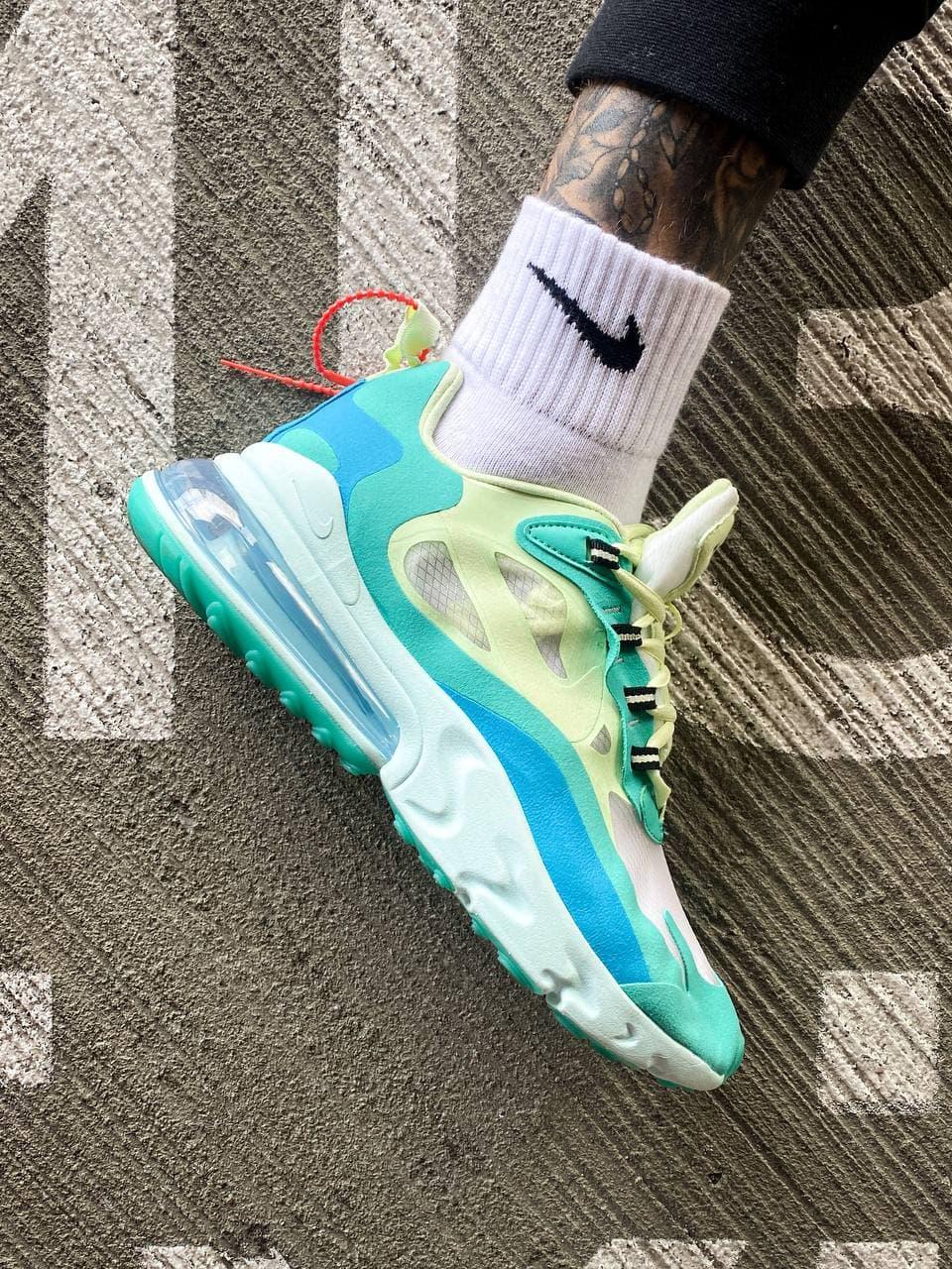 Nike React 270 Mint Yellow White