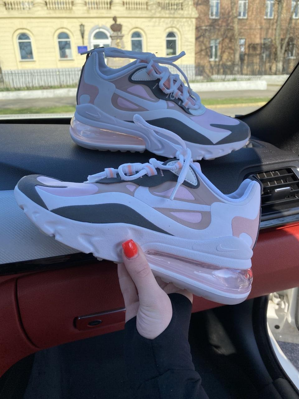 Nike React 270 White Light Pink Grey