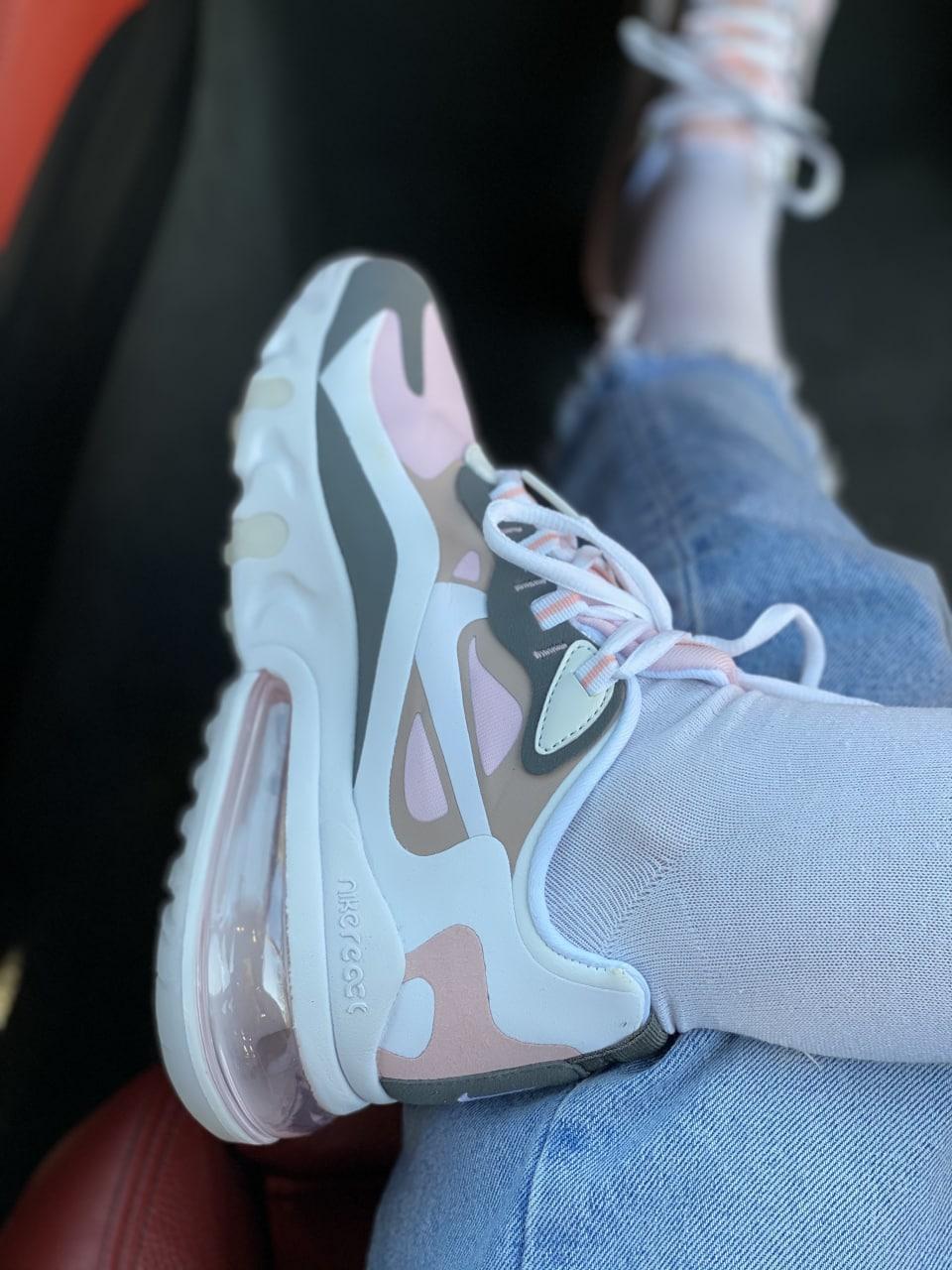 Nike React 270 White Light Pink Grey