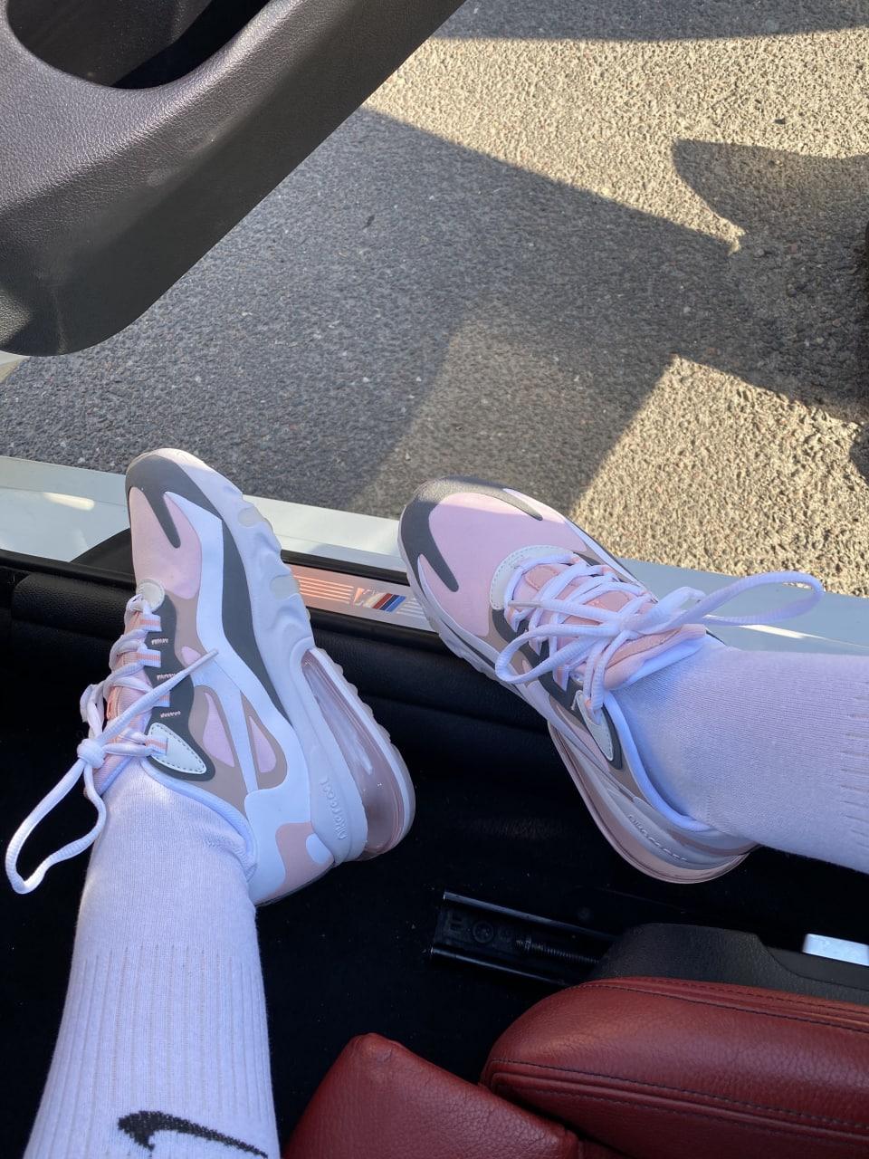 Nike React 270 White Light Pink Grey