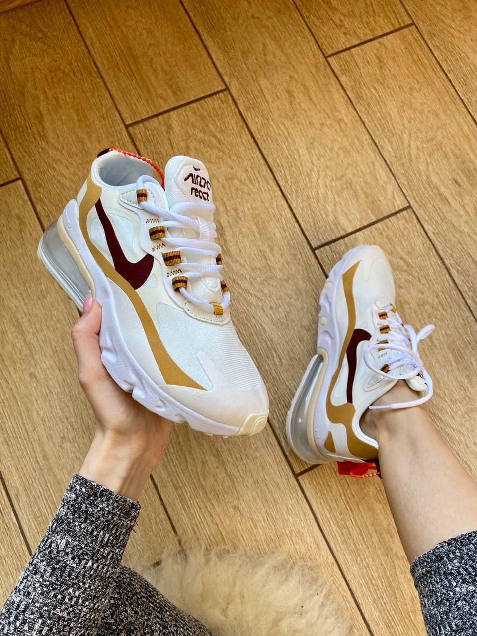 Nike React 270 White Beige