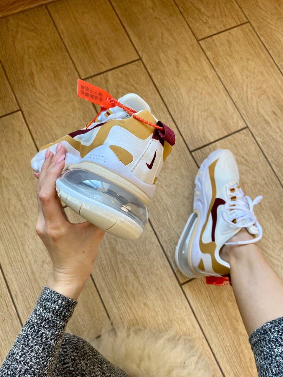 Nike React 270 White Beige