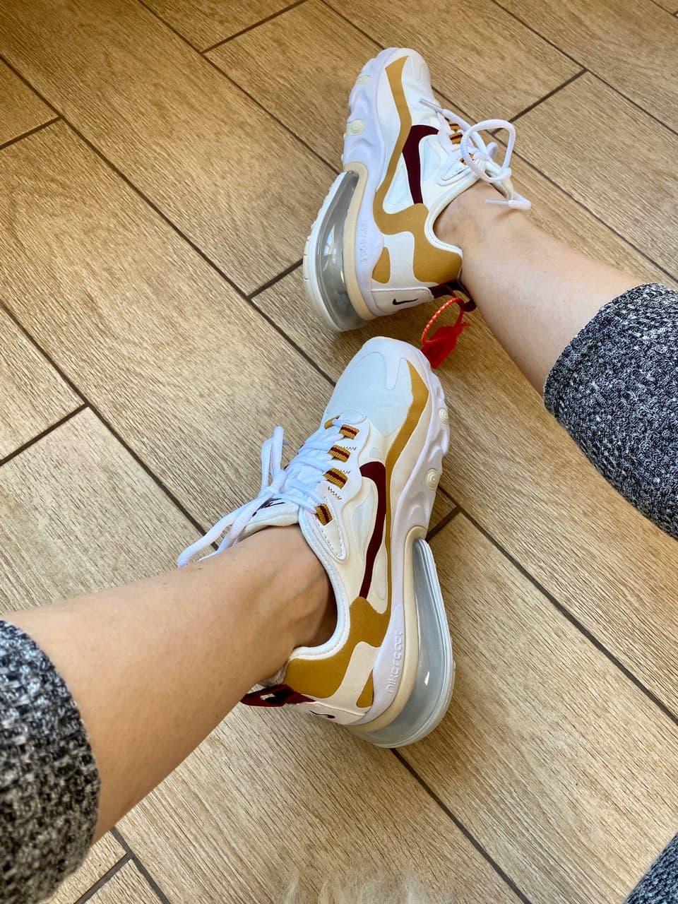 Nike React 270 White Beige
