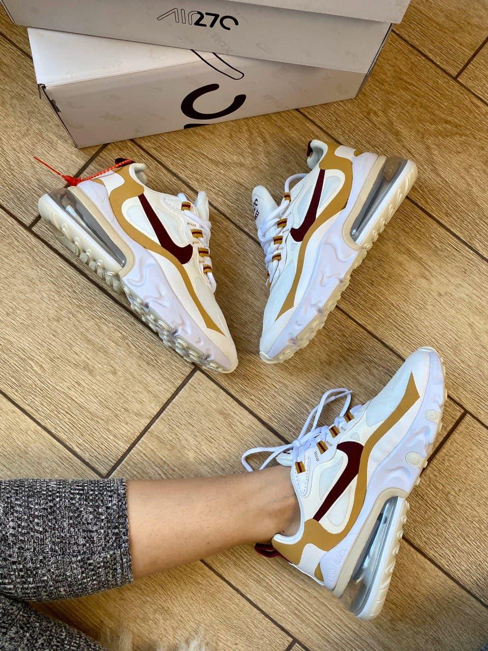 Nike React 270 White Beige