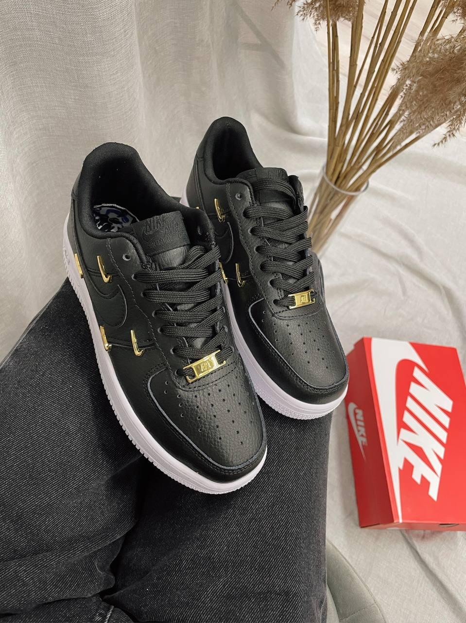 Nike Air Force 1 Metal Swoosh Black White