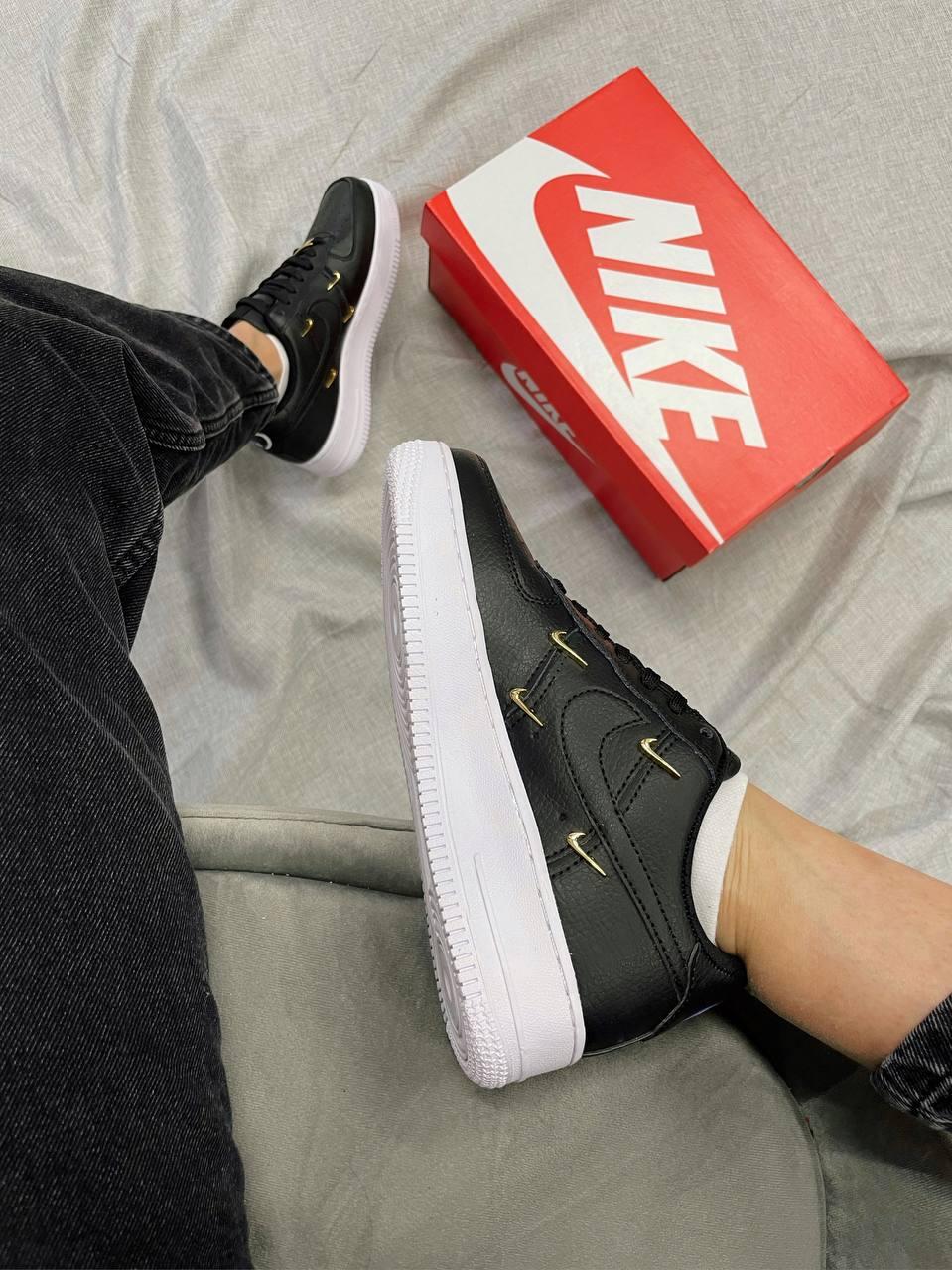 Nike Air Force 1 Metal Swoosh Black White