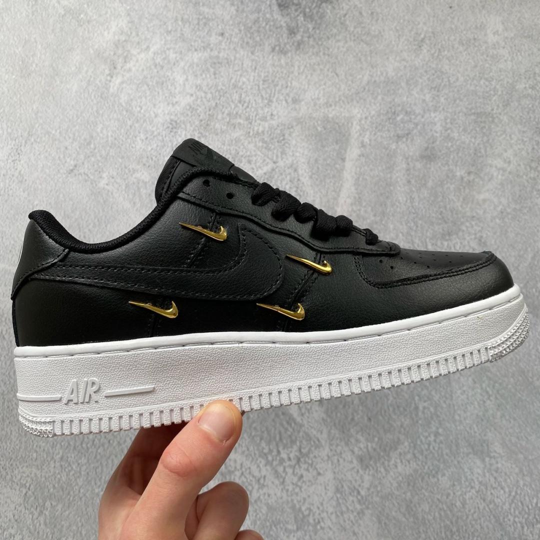 Nike Air Force 1 Metal Swoosh Black White