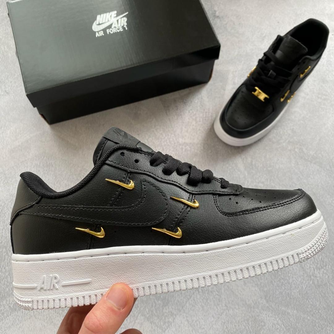 Nike Air Force 1 Metal Swoosh Black White