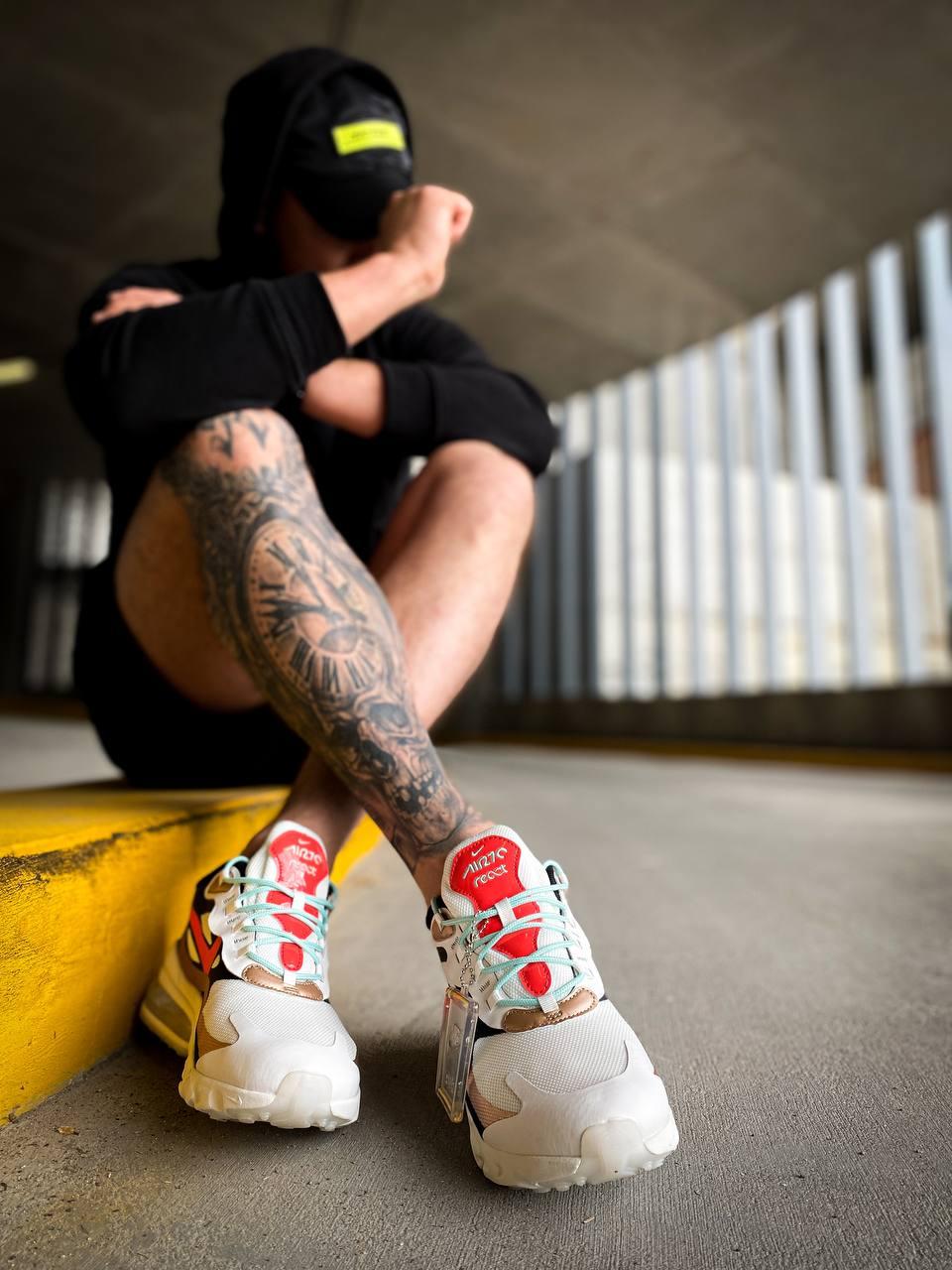 Nike React 270 White Red Beige