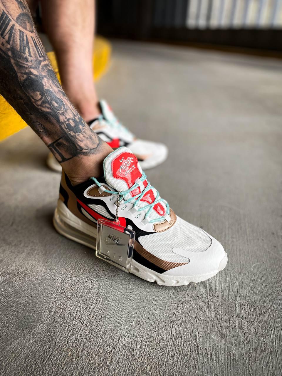 Nike React 270 White Red Beige