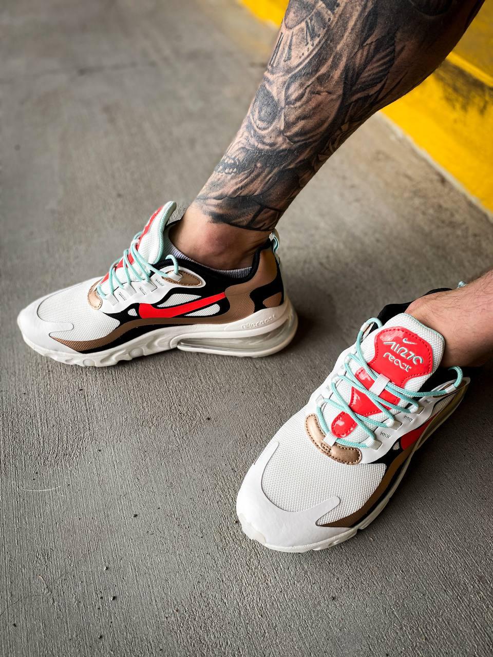 Nike React 270 White Red Beige