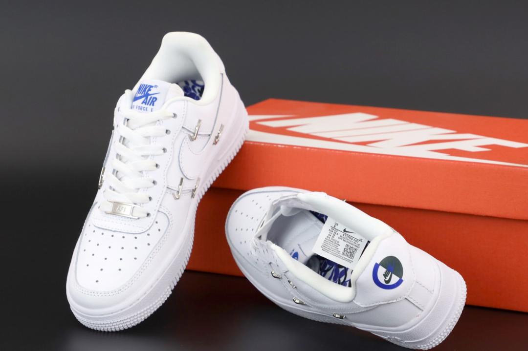 Nike Air Force 1 Metal Swoosh White