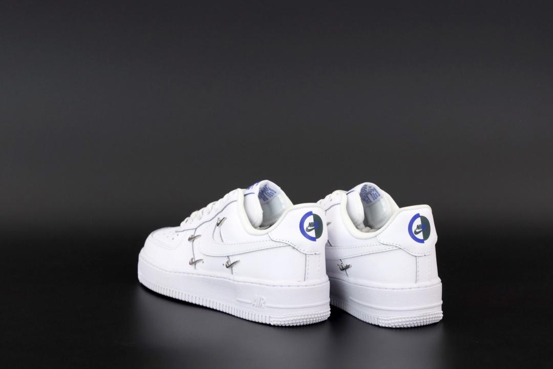 Nike Air Force 1 Metal Swoosh White